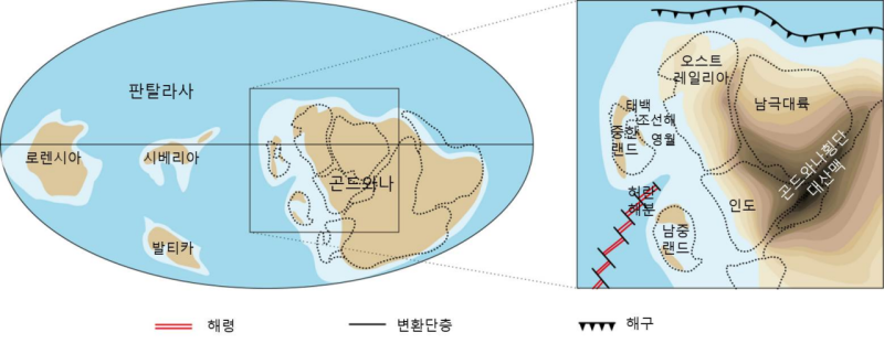 댓글 : V-4. 전기 고생대의 한반도: 적도 부근의 얕은 바다
