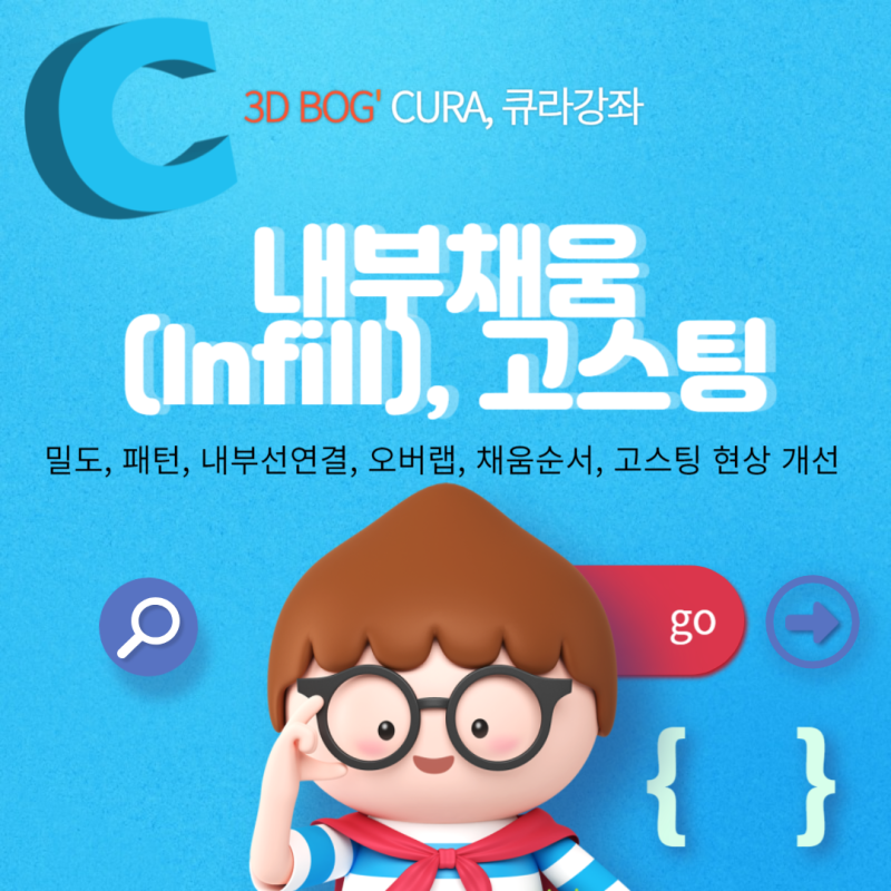 5. 내부채움(Infill) 항목별 기능설명 및 최적 디폴트 값 - CURA 5.X 슬라이싱 프로그램 상세 설명