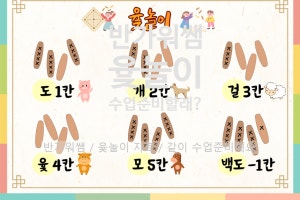 윷놀이 도개걸윷모 / 윷놀이 노래가사판