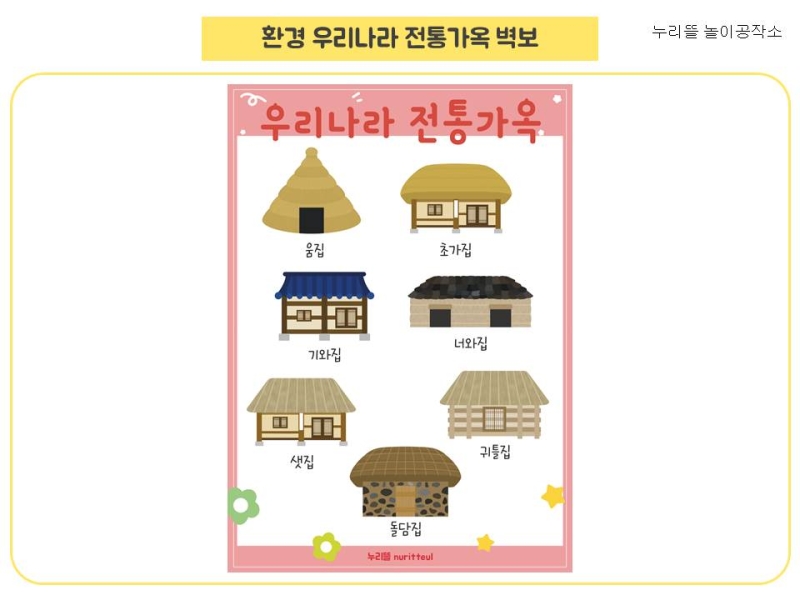 환경) 우리나라 전통가옥 벽보