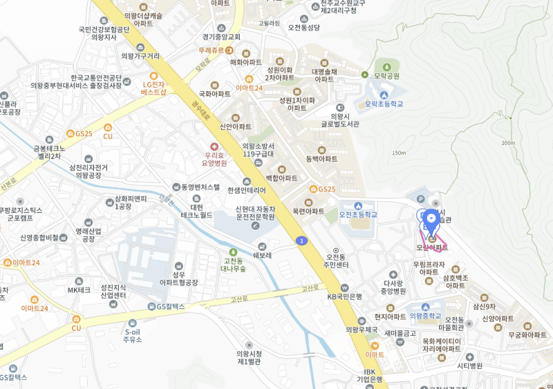 의왕시 오전다구역 재개발구역내 아파트 물건 경매