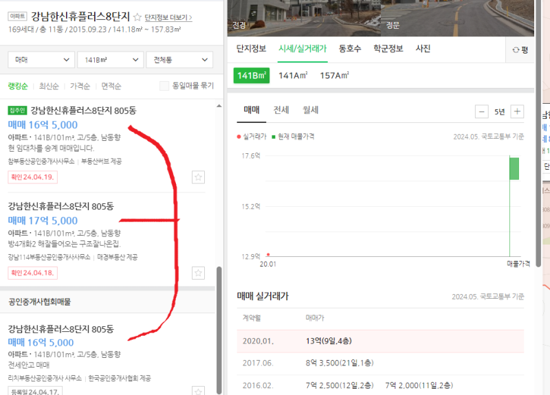 서울 강남구 율현로 강남한신휴플러스 8단지 아파트 경매 권리분석