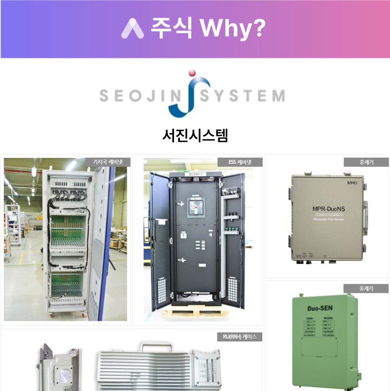 [주식WHY] 서진시스템, ESS 공부를 위한 돋보기(+5G, 저궤도)