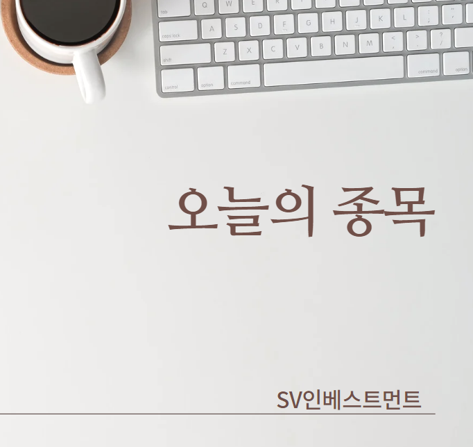 댓글 : 오늘의 종목 - SV인베스트먼트