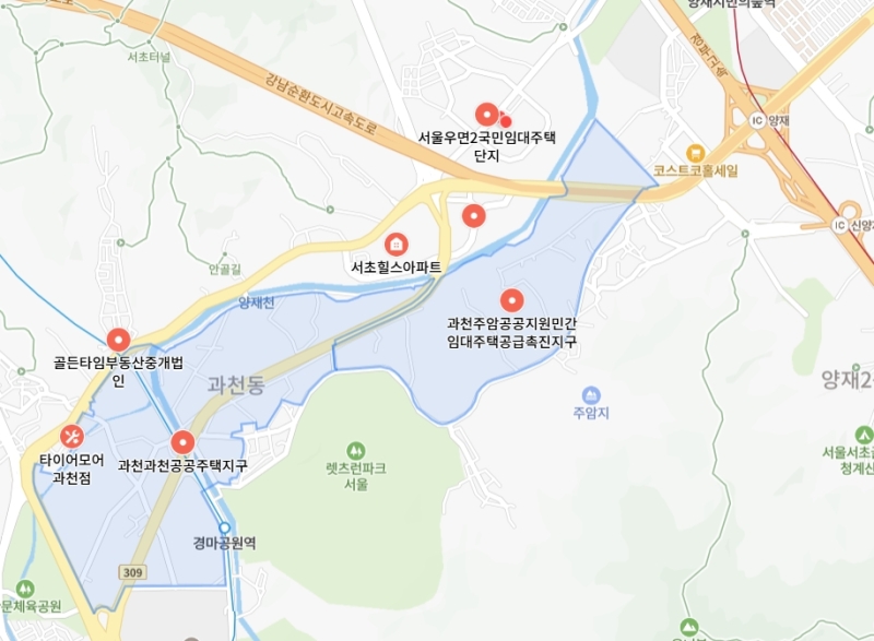 코람코신탁·웰스어드바이저스, 과천주암지구서 연면적 4.6만평 오피스 개발