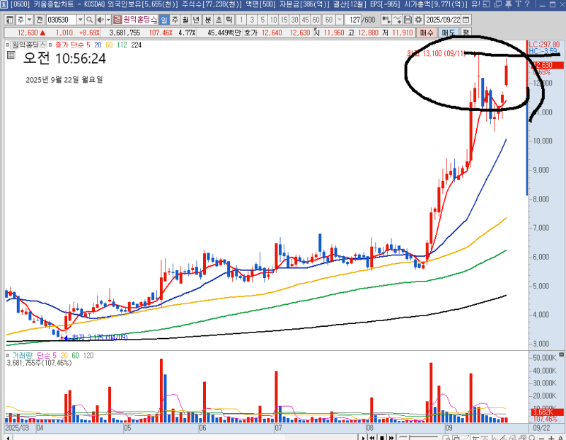 원익홀딩스 공격적으로 싸워서 이기십시오