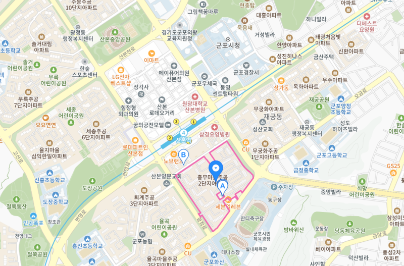 산본역 역세권에 입지한 충무주공2단지 경매
