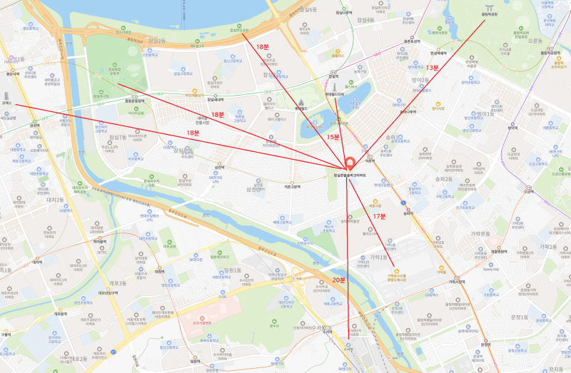 석촌동효신아파트 단지 사진