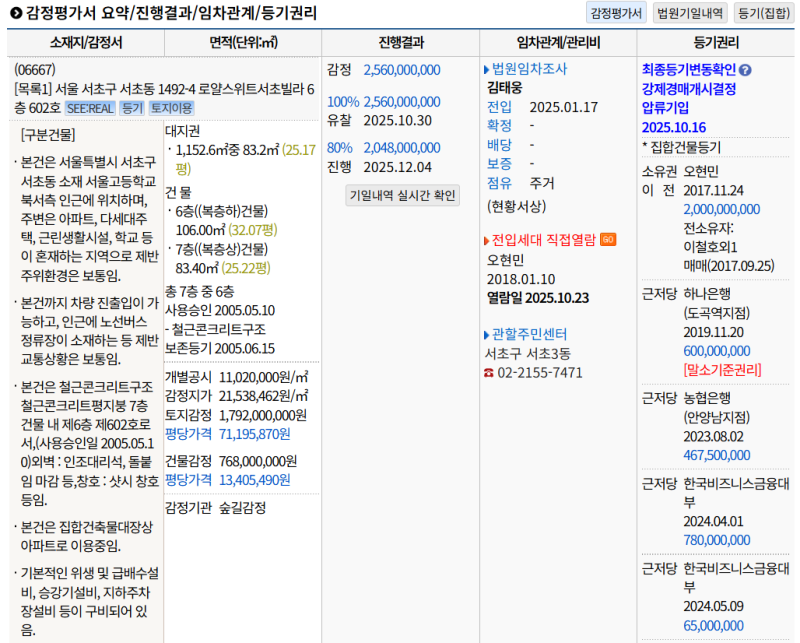태화빌라(733) - 서초구 서초동 1492-4 로얄스위트서초빌라 경매
