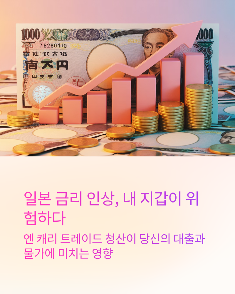 일본 금리 인상과 엔 캐리 트레이드 청산: 내 대출 이자와 물가에 미치는 영향 분석 및 대응 방법”