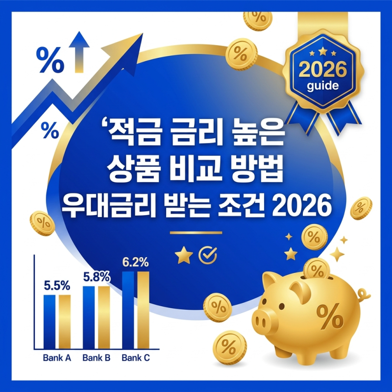 2026년 적금 금리 비교, '가장 높은 곳' 어떻게 찾아야 할까 (은행·저축은행·신협