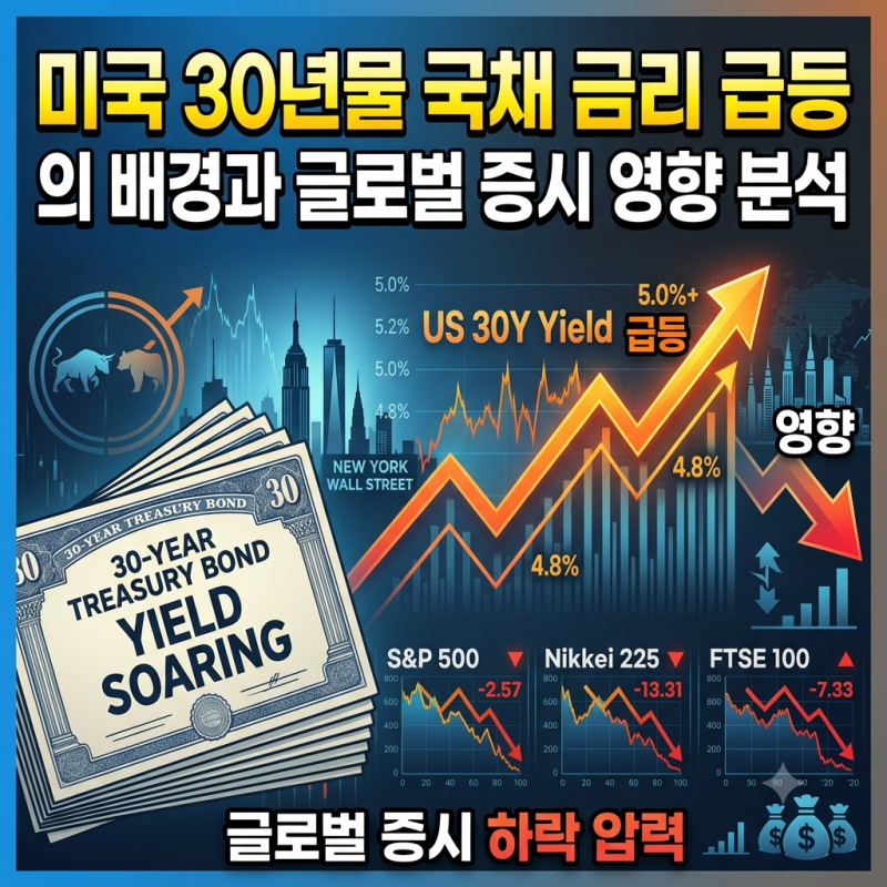 美 30년물 국채금리 5.22% 도달, 2001년 이후 최고 | 금리 결정·2026년 8월 — 주식 관련 이미지