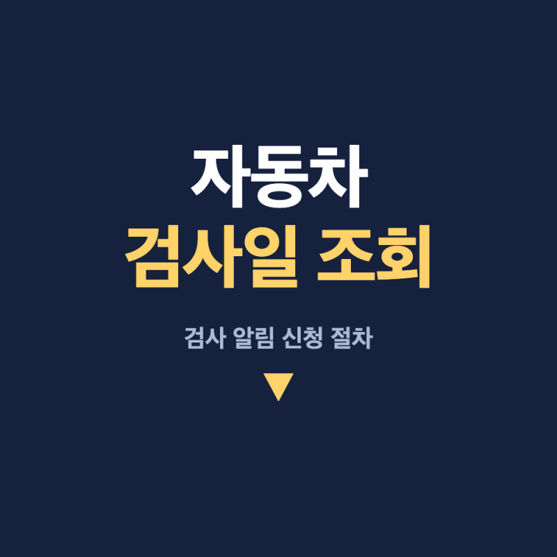 자동차검사기간 조회