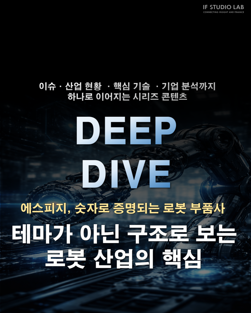 [Deep Dive]테마가 아닌 구조로 보는 로봇 산업의 핵심-에스피지, 숫자로 증명되는 로봇 부품사