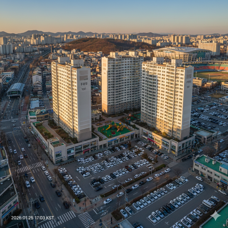 부천시 원미구 부천춘의 우민늘사랑 아파트